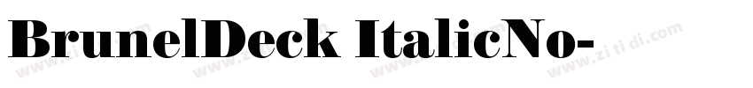 BrunelDeck ItalicNo字体转换